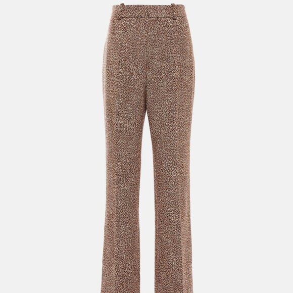 New CHLOE Tweedy Wool Boot Cut Pants 36 2 $1490 - Picture 3 of 13